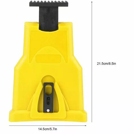 QERSTA Affûteuse De Chaîne Affûteuse De Dents De Tronçonneuse électrique Outil D'affûtage De Chaîne Outils De Meulage Rapide Pour Outil De Travail Du Bois(Jaune) 4 QERSTA Affûteuse De Chaîne Affûteuse De Dents De Tronçonneuse électrique Outil D'affûtage De Chaîne Outils De Meulage Rapide Pour Outil De Travail Du Bois(Jaune) – Image 2