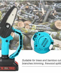 LIFCAUSAL Mini Scie à élaguer électrique Portable 24v 4 Pouces Rechargeable Petite Tronçonneuse à Fendre Le Bois Outil De Travail Du Bois à Une Main Pour Jardin Verger Branche Clip -Tronçonneuse et accessoire Soldes 2022 52728407 5
