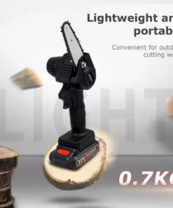 LIFCAUSAL Mini Tronçonneuse, Scie électrique Portable Rechargeable 500 W, Petite Tronçonneuse à Bois Sans Fil Pour La Coupe De Bois De Branche D'arbre, Noir -Tronçonneuse et accessoire Soldes 2022 52728419 5