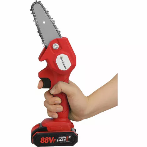 JMAX 4 Pouces Tronçonneuse à Batterie 88VF 1080W 2 Batterie Portable Scie à Chaine Électrique Sans Fil Jardin Logging 5 JMAX 4 Pouces Tronçonneuse à Batterie 88VF 1080W 2 Batterie Portable Scie à Chaine Électrique Sans Fil Jardin Logging – Image 3