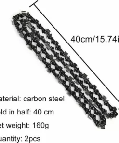 QERSTA Lot De 2 Chaînes De Tronçonneuse Authentiques, Chaîne De Tronçonneuse Rotatech 16" 59 Maillons Longueur 40 Cm Pour Titane électrique 8 QERSTA Lot De 2 Chaînes De Tronçonneuse Authentiques, Chaîne De Tronçonneuse Rotatech 16" 59 Maillons Longueur 40 Cm Pour Titane électrique -Tronçonneuse et accessoire Soldes 2022 53259474 2