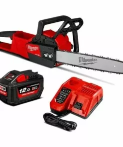.MILWAUKEE. Tronçonneuse 18V FUEL Avec Guide 40cm, Batterie 12Ah - Milwaukee M18 FCHS-121