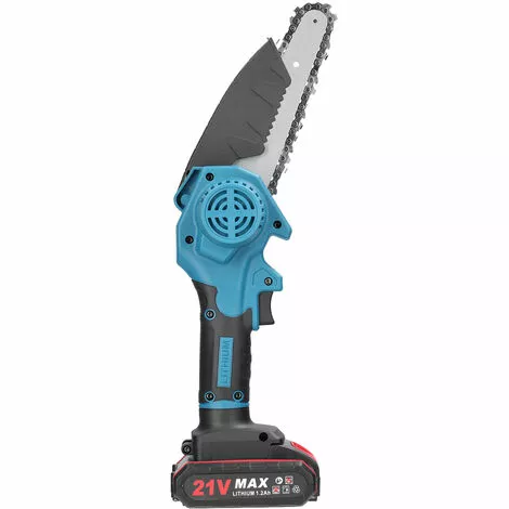 HAPPYSHOPPING 21V Mini Tronçonneuse électrique à Main Lithium-ion Moteur à Brosse Norme Européenne 220V , Modèles Noir Et Vert Une Puissance Une Charge 6 Pouces - Modèles Noir Et Vert Une Puissance Une Charge 6 Pouces 5 HAPPYSHOPPING 21V Mini Tronçonneuse électrique à Main Lithium-ion Moteur à Brosse Norme Européenne 220V , Modèles Noir Et Vert Une Puissance Une Charge 6 Pouces - Modèles Noir Et Vert Une Puissance Une Charge 6 Pouces – Image 3