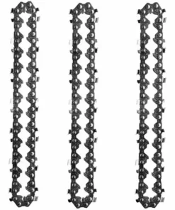 SUPERMARKET 3 PiÈces 4 Pouces Mini Tronçonneuse ÉLectrique Sans Fil Chaîne De Scie À Chaîne Pour La Coupe Du Bois Branches D'arbres ÉLagage Cour Jardinage，Superma