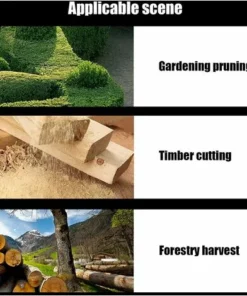 SUPERMARKET 3 PiÈces 4 Pouces Mini Tronçonneuse ÉLectrique Sans Fil Chaîne De Scie À Chaîne Pour La Coupe Du Bois Branches D'arbres ÉLagage Cour Jardinage，Superma -Tronçonneuse et accessoire Soldes 2022 53368936 5