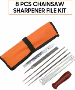 SUPERSELLER Kit De 8 Limes Pour Aiguiseur De Tronçonneuse Outil à Main Pour Affûter Une Scie à Chaîne électrique Comprend Une Lime Ronde De 5/32 3/16 7/32 Pouces, Une Lime Plate, Un Manche En Bois, Un Guide De Classement, Une Jauge De Profondeur, Une Pochette - 8 PIÈ -Tronçonneuse et accessoire Soldes 2022 53820824 4