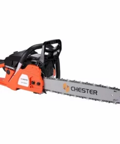 CHESTERGARDEN Tronçonneuse Thermique 45 Cm³ - Guide 45cm - 2 Chaînes - CHESTER