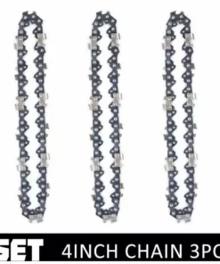 DONTODENT Chaînes Et Guides Tranchants De Avec Pour Scie à Chaîne Accessoires De Tronçonneuse De Haute Qualité Et Durables -Chaîne De 4 Pouces * 3
