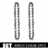 DONTODENT Chaînes Et Guides Tranchants De Avec Pour Scie à Chaîne Accessoires De Tronçonneuse De Haute Qualité Et Durables-Chaîne De 4 Pouces * 2