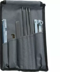 SUPERSELLER Kit De Limes Pour Affûteur De Tronçonneuse Ensemble De Pièces De Chaîne Pour Affûteur De Chaîne De Tronçonneuse, Limes 5/32, 3/16 Et 7/32 Pouces, Manche En Bois, Jauge De Profondeur Et Pochette à Outils Pour Affûter Et Limer Toutes Les Lames De Tronçonneu