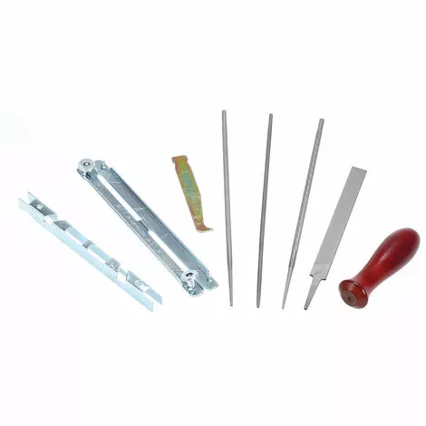 SUPERSELLER Kit De Limes Pour Affûteur De Tronçonneuse Ensemble De Pièces De Chaîne Pour Affûteur De Chaîne De Tronçonneuse, Limes 5/32, 3/16 Et 7/32 Pouces, Manche En Bois, Jauge De Profondeur Et Pochette à Outils Pour Affûter Et Limer Toutes Les Lames De Tronçonneu 5 SUPERSELLER Kit De Limes Pour Affûteur De Tronçonneuse Ensemble De Pièces De Chaîne Pour Affûteur De Chaîne De Tronçonneuse, Limes 5/32, 3/16 Et 7/32 Pouces, Manche En Bois, Jauge De Profondeur Et Pochette à Outils Pour Affûter Et Limer Toutes Les Lames De Tronçonneu – Image 3
