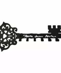 LIFCAUSAL Cintre En Métal Avec 7 Crochets Crochet Mural En Forme De Clé Crochet De Stockage De Perçage Sans Clous Crochets De Serviette De Cuisine Antirouille Porte D'entrée Décoration De La Maison