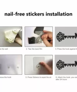 LIFCAUSAL Cintre En Métal Avec 7 Crochets Crochet Mural En Forme De Clé Crochet De Stockage De Perçage Sans Clous Crochets De Serviette De Cuisine Antirouille Porte D'entrée Décoration De La Maison 9 LIFCAUSAL Cintre En Métal Avec 7 Crochets Crochet Mural En Forme De Clé Crochet De Stockage De Perçage Sans Clous Crochets De Serviette De Cuisine Antirouille Porte D'entrée Décoration De La Maison -Tronçonneuse et accessoire Soldes 2022 54378090 3