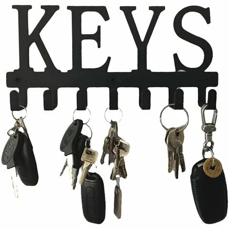 LIFCAUSAL Support à Crochets Avec 7 Crochets En Forme De Clés Support à Crochets Mural Crochet De Stockage De Forage Sans Clous Crochet De Serviette De Cuisine Antirouille Cintre 3 LIFCAUSAL Support à Crochets Avec 7 Crochets En Forme De Clés Support à Crochets Mural Crochet De Stockage De Forage Sans Clous Crochet De Serviette De Cuisine Antirouille Cintre