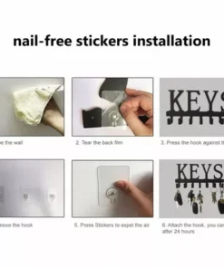 LIFCAUSAL Support à Crochets Avec 7 Crochets En Forme De Clés Support à Crochets Mural Crochet De Stockage De Forage Sans Clous Crochet De Serviette De Cuisine Antirouille Cintre 9 LIFCAUSAL Support à Crochets Avec 7 Crochets En Forme De Clés Support à Crochets Mural Crochet De Stockage De Forage Sans Clous Crochet De Serviette De Cuisine Antirouille Cintre -Tronçonneuse et accessoire Soldes 2022 54423448 3