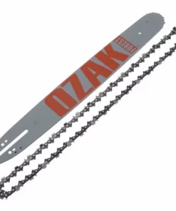 JARDIAFFAIRES Guide Chaine Pro 45cm Pas 3/8, Jauge 1,5mm 68E = 188SLHD009 + 21-68E