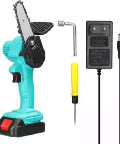 HAPPYSHOPPING 21V Scie D'élagage électrique Portable Petite Scie électrique Rechargeable De 4" Scie Lithium-ion Pour Le Travail Du Bois Euro 220V, Une Charge Vert - Une Charge Vert -Tronçonneuse et accessoire Soldes 2022 54821161 2