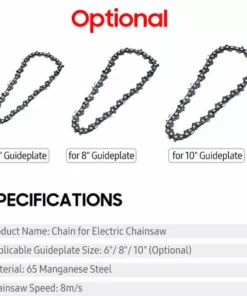 SUPERSELLER Chaîne Pour Tronçonneuse électrique Chaînes Universelles Accessoires De Remplacement - Pour Guide 6" -Tronçonneuse et accessoire Soldes 2022 54908930 3