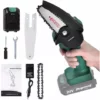XICHAO Mini Tronçonneuse A Batterie, Petite Tronçonneuse Sans Fil électrique,Piles Tronçonneuse Portative à Une Main,Portable Scie Jardin Rechargeable,avec Valise Et Chargeur -Tronçonneuse et accessoire Soldes 2022 55283792 1