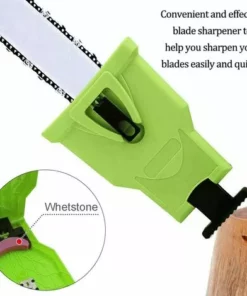 SUPERMARKET Affûteur De Tronçonneuse Avec 5 Pierres D'affûtage Affûteuse De Chaîne De Tronçonneuse Pour Guides De 14 à 20 Pouces Et Barre De Scie à Chaîne à 2 Trous,Superma,vert -Tronçonneuse et accessoire Soldes 2022 55490079 3