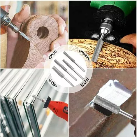 SUPERMARKET Lot De 3 Aiguiseurs De Tronçonneuse Diamantée Pour Aiguiser Les Lames De Tronçonneuse - 4/4,8/5,5 Mm - Argentés,Superma 6 SUPERMARKET Lot De 3 Aiguiseurs De Tronçonneuse Diamantée Pour Aiguiser Les Lames De Tronçonneuse - 4/4,8/5,5 Mm - Argentés,Superma – Image 4