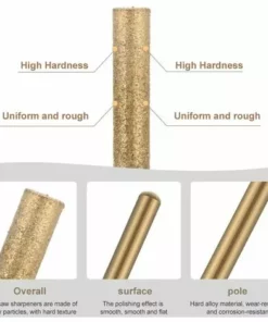 SUPERMARKET 18 Pièces Diamant Tronçonneuse Aiguiseur Burr Pierre Outil D'affûtage-4m​​m, 4.8mm 5.5mm Meules D'Affutage Et AiguisageChaine Tronçonneuse--pour La Céramique, Le Verre De Jade, Le Carbure Cémenté,Superma -Tronçonneuse et accessoire Soldes 2022 55568261 3