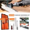 DONTODENT Kit D'Affûtage Universel Portable Pour Tronçonneuse,Ensemble De 10 Limes Pour Tronçonneuse -Tronçonneuse et accessoire Soldes 2022 56132073 1