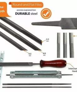 DONTODENT Kit D'Affûtage Universel Portable Pour Tronçonneuse,Ensemble De 10 Limes Pour Tronçonneuse -Tronçonneuse et accessoire Soldes 2022 56132073 3