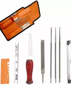 DONTODENT Kit D'Affûtage Universel Portable Pour Tronçonneuse,Ensemble De 10 Limes Pour Tronçonneuse -Tronçonneuse et accessoire Soldes 2022 56132073 5