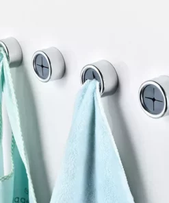 LIFCAUSAL Porte-serviettes De Cuisine Rond Auto-adhésif Porte-serviettes Support Mural Crochet Pour Serviettes à Main Porte-serviettes Cintre Pour Porte D'armoire