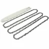 JMAX Guide Tronçonneuse Stihl 16'' + 3 Chaînes 3/8"LP 050'' 55 Pour STIHL 009 012 021 E180 MS180 MS190 MS250 HT70