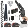 LRISHOM Tronçonneuse à Batterie, 6 Pouces Tronçonneuse Avec Batterie 2 * 3000mAh Tronçonneuse à Main 36V Tronçonneuse Rechargeable -Tronçonneuse et accessoire Soldes 2022 57112240 1