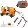 DECKON Gabarit Daffûtage De Chaîne, Gabarits Daffûtage De Tronçonneuse Portables, Gabarit Daffûtage De Chaîne De Tronçonneuse, Chainsaw Sharpener Kit Avec 1 Tête De Meulage -Tronçonneuse et accessoire Soldes 2022 57178738 1