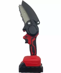 Cisea Mini Tronçonneuse à Batterie, Mini Tronçonneuse électrique Sans Fil De 4 "avec Chargeur Et 1 Batterie Pour La Coupe Du Bois Et L'élagage Des Branches