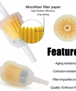 MACARON Kit Ligne De Carburant, Tuyau De Conduite De Carburant De Longueur 3M Diamètre Intérieur De 5mm Avec Filtre à Essence 4 Pièces 8 Mm Et Pinces De Tuyau 10 Pièces,LO-Ron -Tronçonneuse et accessoire Soldes 2022 58064909 4