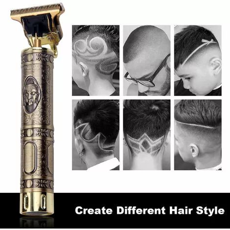 LIFCAUSAL Tondeuse à Cheveux électrique Rétro Rechargeable Coupe-cheveux Sans Fil à Usage Domestique Ensemble De Coupe De Cheveux Lavable Avec 4 Peignes De Positionnement, Type 1, Avec Batterie 4 LIFCAUSAL Tondeuse à Cheveux électrique Rétro Rechargeable Coupe-cheveux Sans Fil à Usage Domestique Ensemble De Coupe De Cheveux Lavable Avec 4 Peignes De Positionnement, Type 1, Avec Batterie – Image 2