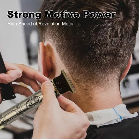 LIFCAUSAL Tondeuse à Cheveux électrique Rétro Rechargeable Coupe-cheveux Sans Fil à Usage Domestique Ensemble De Coupe De Cheveux Lavable Avec 4 Peignes De Positionnement, Type 1, Avec Batterie 5 LIFCAUSAL Tondeuse à Cheveux électrique Rétro Rechargeable Coupe-cheveux Sans Fil à Usage Domestique Ensemble De Coupe De Cheveux Lavable Avec 4 Peignes De Positionnement, Type 1, Avec Batterie – Image 3