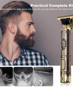 LIFCAUSAL Tondeuse à Cheveux électrique Rétro Rechargeable Coupe-cheveux Sans Fil à Usage Domestique Ensemble De Coupe De Cheveux Lavable Avec 4 Peignes De Positionnement, Type 1, Avec Batterie 10 LIFCAUSAL Tondeuse à Cheveux électrique Rétro Rechargeable Coupe-cheveux Sans Fil à Usage Domestique Ensemble De Coupe De Cheveux Lavable Avec 4 Peignes De Positionnement, Type 1, Avec Batterie -Tronçonneuse et accessoire Soldes 2022 58188365 4