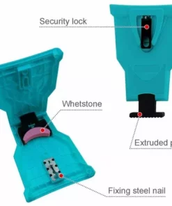 OUSUDELA Affuteuse De Chaine Pour Tronconneuse, Chaîne De Désherbeur, Avec 2 Pièces Pierre à Aiguiser Remplaçable -Tronçonneuse et accessoire Soldes 2022 58207654 2