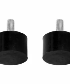 CYCLINGCOLORS 2x Silent Bloc Mâle Plein M4x15mm 15x8mm Anti Vibration Caoutchouc Bâteau Voiture Amortisseur Silencieux