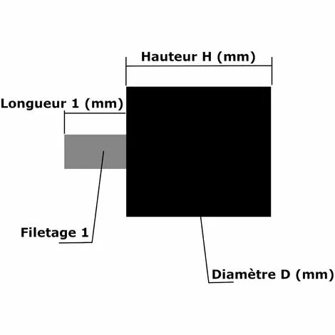 CYCLINGCOLORS 2x Silent Bloc Mâle Plein M4x15mm 15x8mm Anti Vibration Caoutchouc Bâteau Voiture Amortisseur Silencieux 4 CYCLINGCOLORS 2x Silent Bloc Mâle Plein M4x15mm 15x8mm Anti Vibration Caoutchouc Bâteau Voiture Amortisseur Silencieux – Image 2