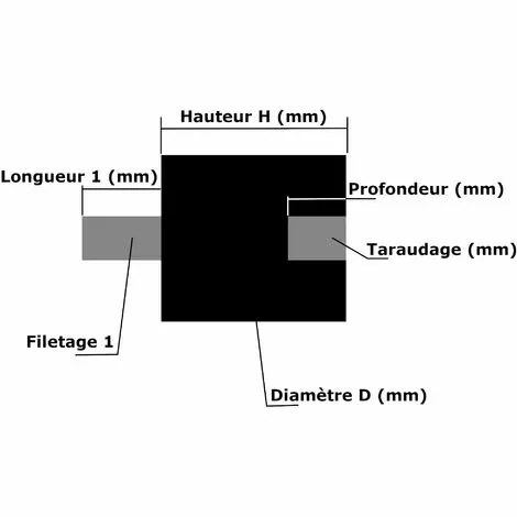 CYCLINGCOLORS 2x Silent Bloc Mâle Femelle M4x10mm M4x4mm 10x10mm Anti Vibration Caoutchouc Bâteau Voiture Amortisseur Silencieux 4 CYCLINGCOLORS 2x Silent Bloc Mâle Femelle M4x10mm M4x4mm 10x10mm Anti Vibration Caoutchouc Bâteau Voiture Amortisseur Silencieux – Image 2