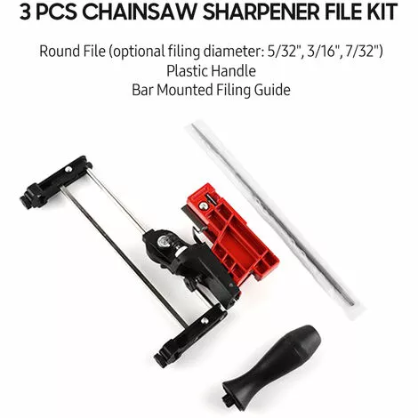 TANCYCO Guide De Classement Manuel Pour Affûter La Scie à Chaîne - Avec Lime Ronde De 3/16" Et Poignée En Plastique 4 TANCYCO Guide De Classement Manuel Pour Affûter La Scie à Chaîne - Avec Lime Ronde De 3/16" Et Poignée En Plastique – Image 2