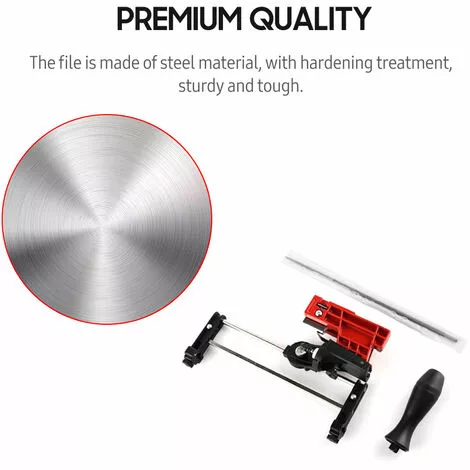 TANCYCO Guide De Classement Manuel Pour Affûter La Scie à Chaîne - Avec Lime Ronde De 3/16" Et Poignée En Plastique 5 TANCYCO Guide De Classement Manuel Pour Affûter La Scie à Chaîne - Avec Lime Ronde De 3/16" Et Poignée En Plastique – Image 3