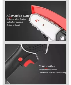 GRID COOL Mini Tronçonneuse Portative Sans Fil,scie à Chaîne électrique Rechargeable De 4 Poucessécateur Portatif à Une Main 9 GRID COOL Mini Tronçonneuse Portative Sans Fil,scie à Chaîne électrique Rechargeable De 4 Poucessécateur Portatif à Une Main -Tronçonneuse et accessoire Soldes 2022 58347173 3