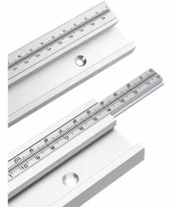 LANGRAY Rails En T Avec échelle Fixe En Alliage D'aluminium - Accessoires Pour Le Travail Du Bois Et Le Bricolage-50cm