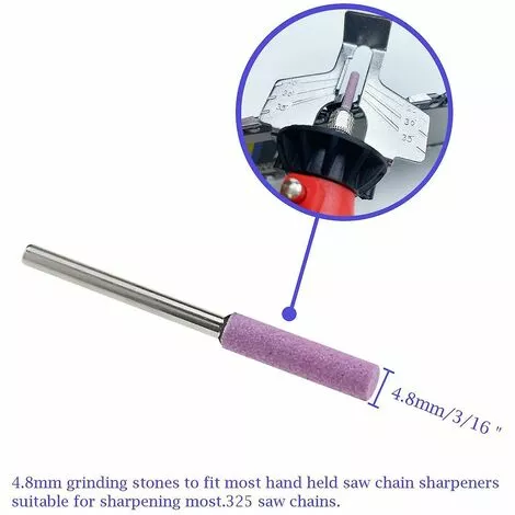 Ensoleillé 10pcs 3/8 Affûteur De Tronçonneuse Compatible Pour Le Polissage De Chaîne De Tronçonneuse De Manucure 4 Ensoleillé 10pcs 3/8 Affûteur De Tronçonneuse Compatible Pour Le Polissage De Chaîne De Tronçonneuse De Manucure – Image 2