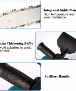 ONEVAN Tronçonneuse à Batterie 10” 18V - Scie à Chaîne Tronçonneuse électrique Sans Fil - Brushless Moteur - Convient Pour Makita 18V Batterie - Avec 2*batterie 9 ONEVAN Tronçonneuse à Batterie 10” 18V - Scie à Chaîne Tronçonneuse électrique Sans Fil - Brushless Moteur - Convient Pour Makita 18V Batterie - Avec 2*batterie -Tronçonneuse et accessoire Soldes 2022 58659268 3