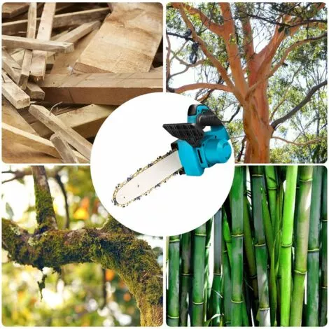 ONEVAN Tronçonneuse à Batterie 10” 18V - Scie à Chaîne Tronçonneuse électrique Sans Fil - Brushless Moteur - Convient Pour Makita 18V Batterie - Avec 2*batterie 7 ONEVAN Tronçonneuse à Batterie 10” 18V - Scie à Chaîne Tronçonneuse électrique Sans Fil - Brushless Moteur - Convient Pour Makita 18V Batterie - Avec 2*batterie – Image 5