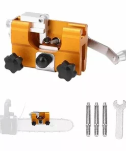 GALOZZOIT Affûteuse De Chaîne De Tronçonneuse, Aiguiseur De Chaîne De Tronçonneuse à Manivelle, Dispositif De Meulage Daffûteur, Outil DAffûtage Pour Tronçonneuse Bûcheron Et Jardinier